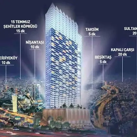 A Luxurious 1+1 Apt At Sinpas Queen Bomonti F-16 * 이스탄불